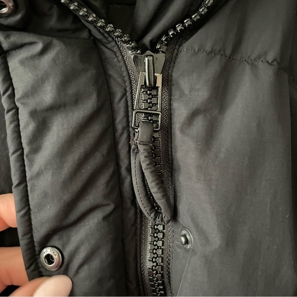 ❌SOLD ❌Aritzia Wilfred Free Archive Parka Hooded, quilted down parka black - Picture 9 of 16